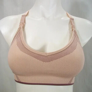 SMALL Gilligan & O'Malley Women's Nursing Yoga‎ Bra Palm Beach Pink New with